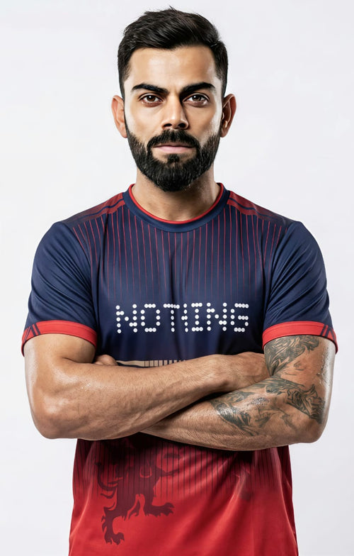 Virat Kohli 18 Bangalore Cricket Dhoni 7 king Rohit 45 New Jersey 2026 Cotton Blend Tshirt (Men's) 2026